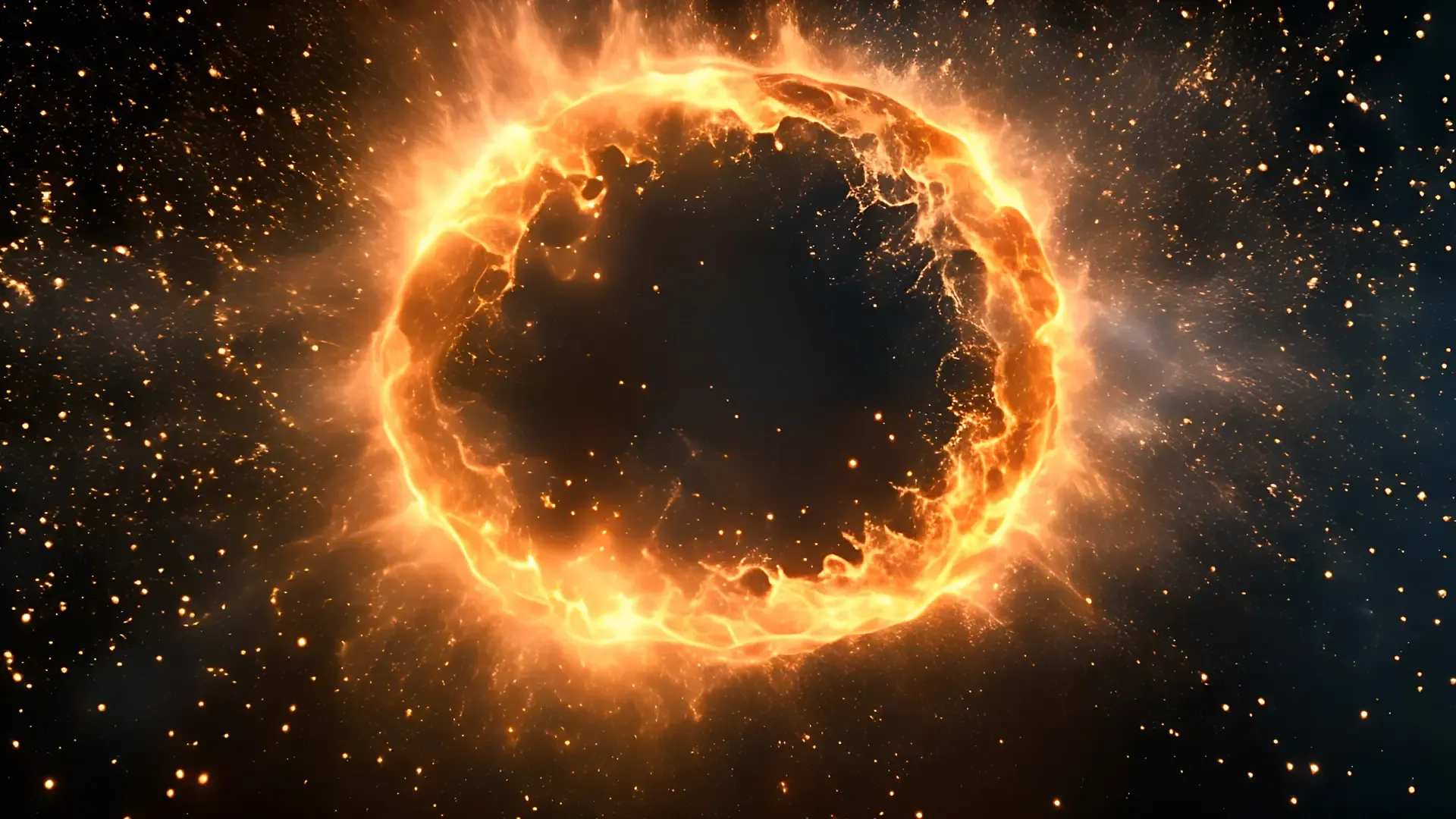 Blazing Ring of Fire Overlay for High Impact Logo Reveal